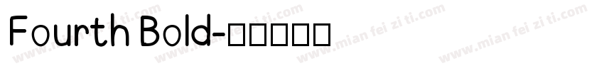 Fourth Bold字体转换